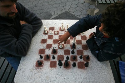 Stencil Chess Board