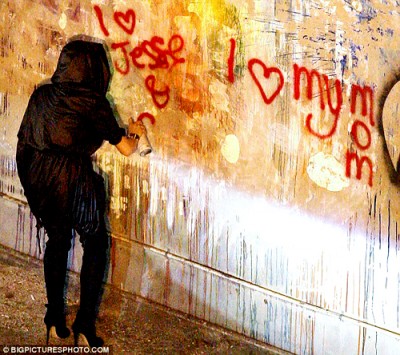 Lindsay Lohan Street Artist