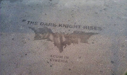 The Dark Knight Rises Cinema Stencil